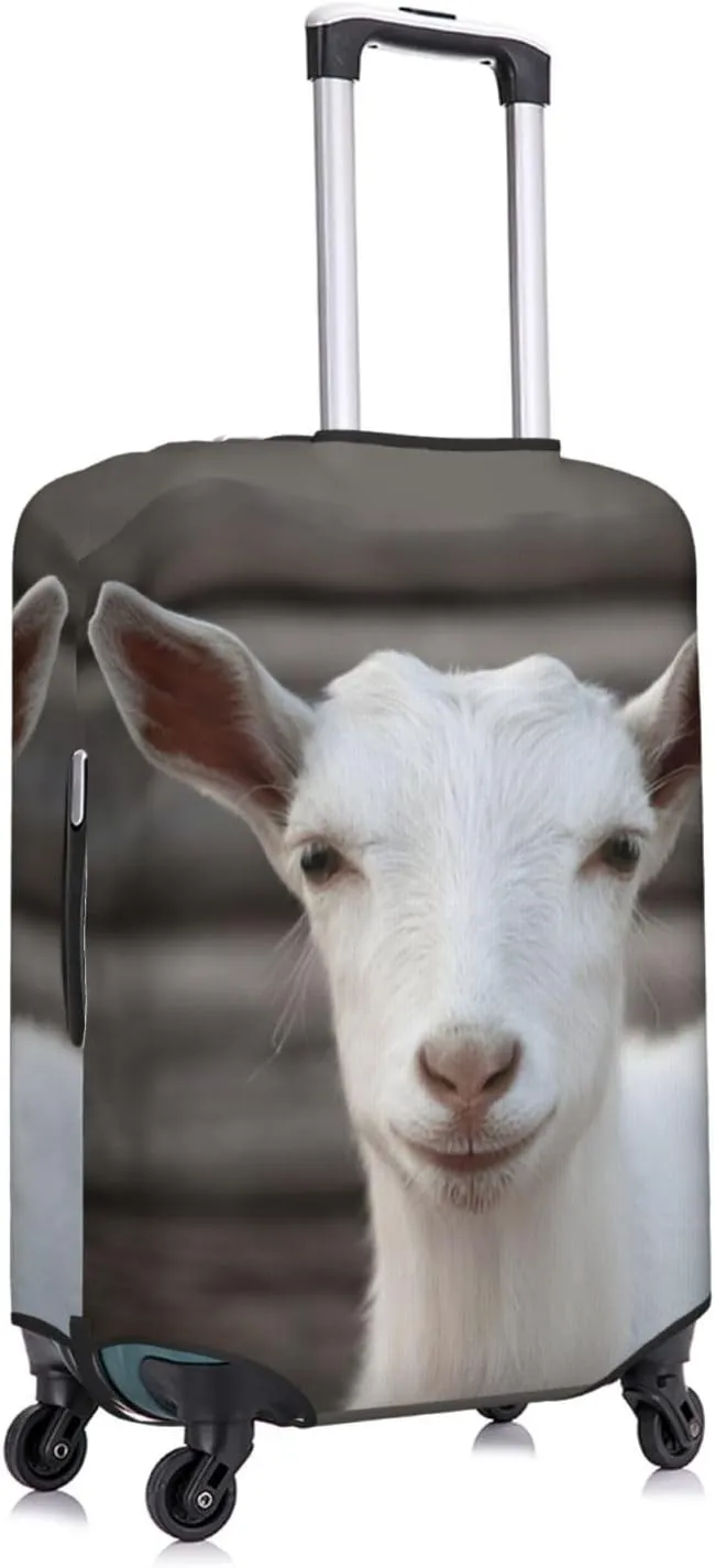 Goat Travel Luggage Cover Fits 18-32 Inch Luggage, Elastic Suitcase Cover Protector with Concealed Zipper for Wheeled Suitcase Travel Accessories