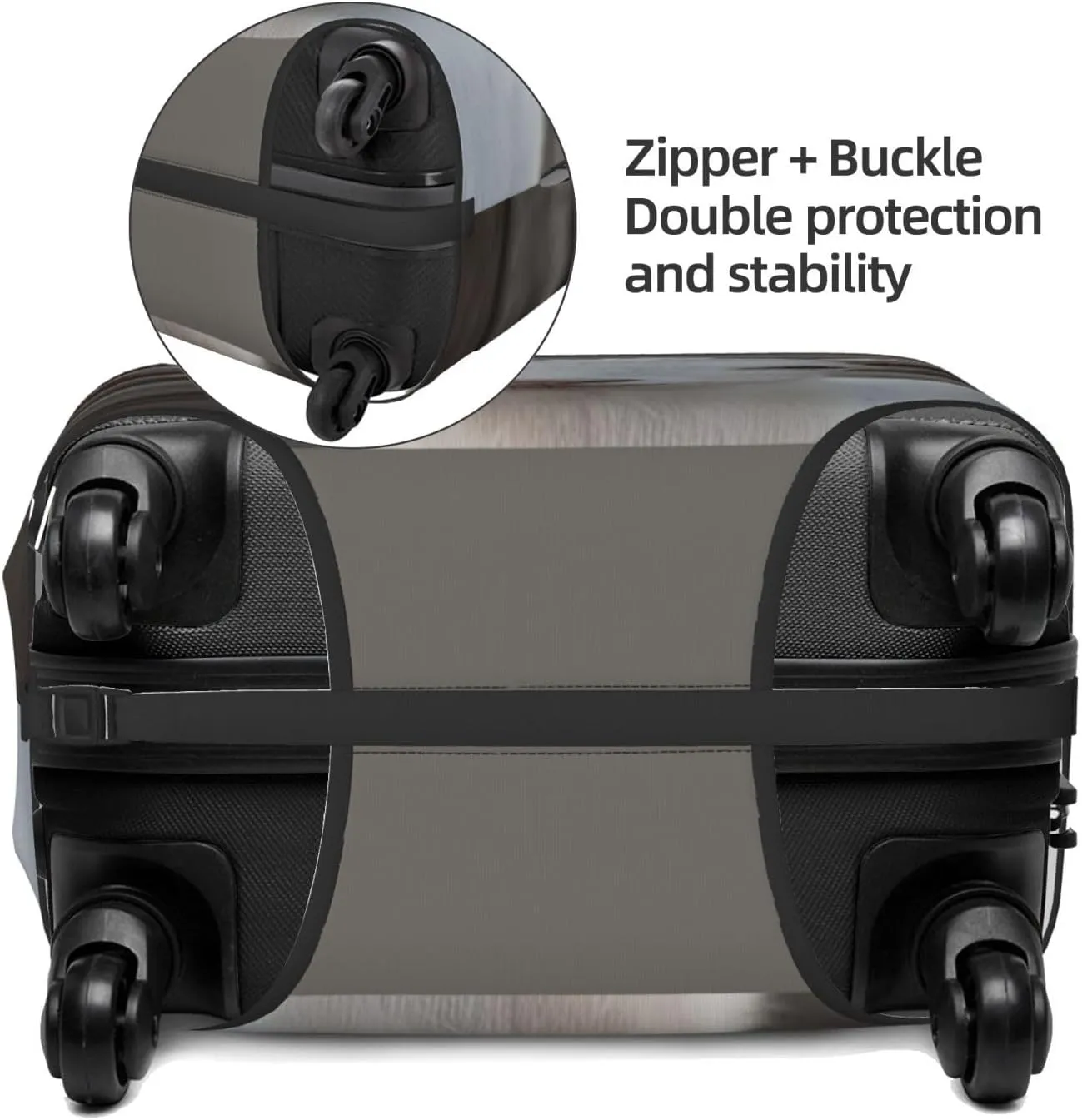 Goat Travel Luggage Cover Fits 18-32 Inch Luggage, Elastic Suitcase Cover Protector with Concealed Zipper for Wheeled Suitcase Travel Accessories