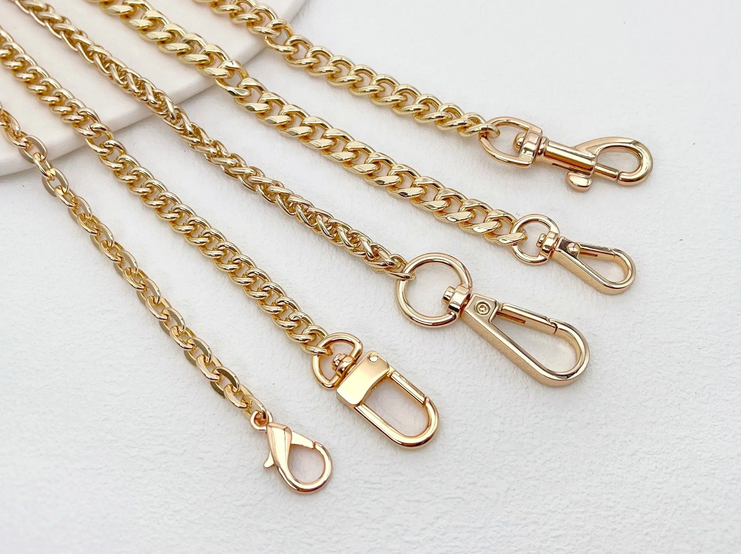 Gold Bag Chain Strap 40cm to 130cm