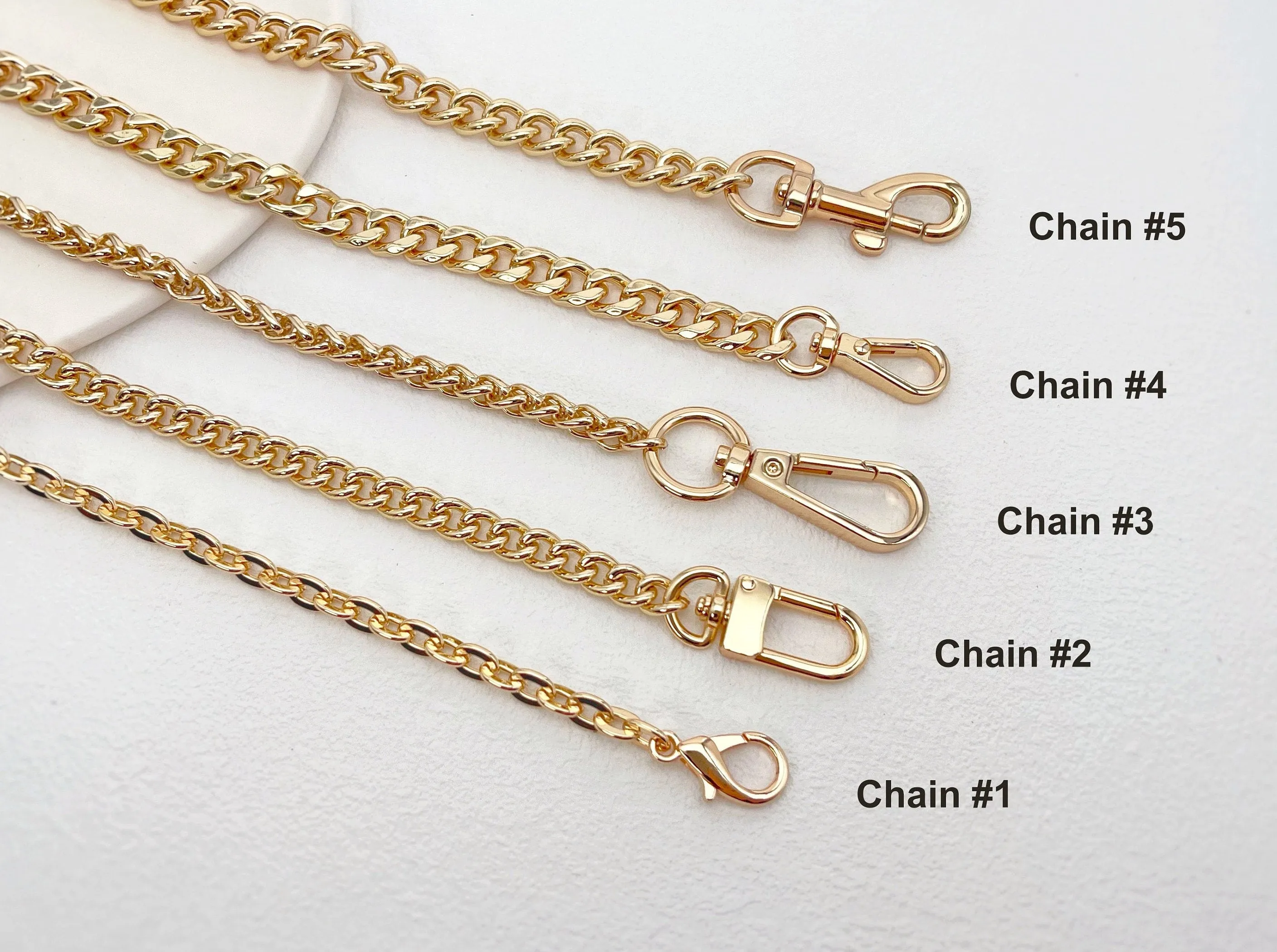 Gold Bag Chain Strap 40cm to 130cm