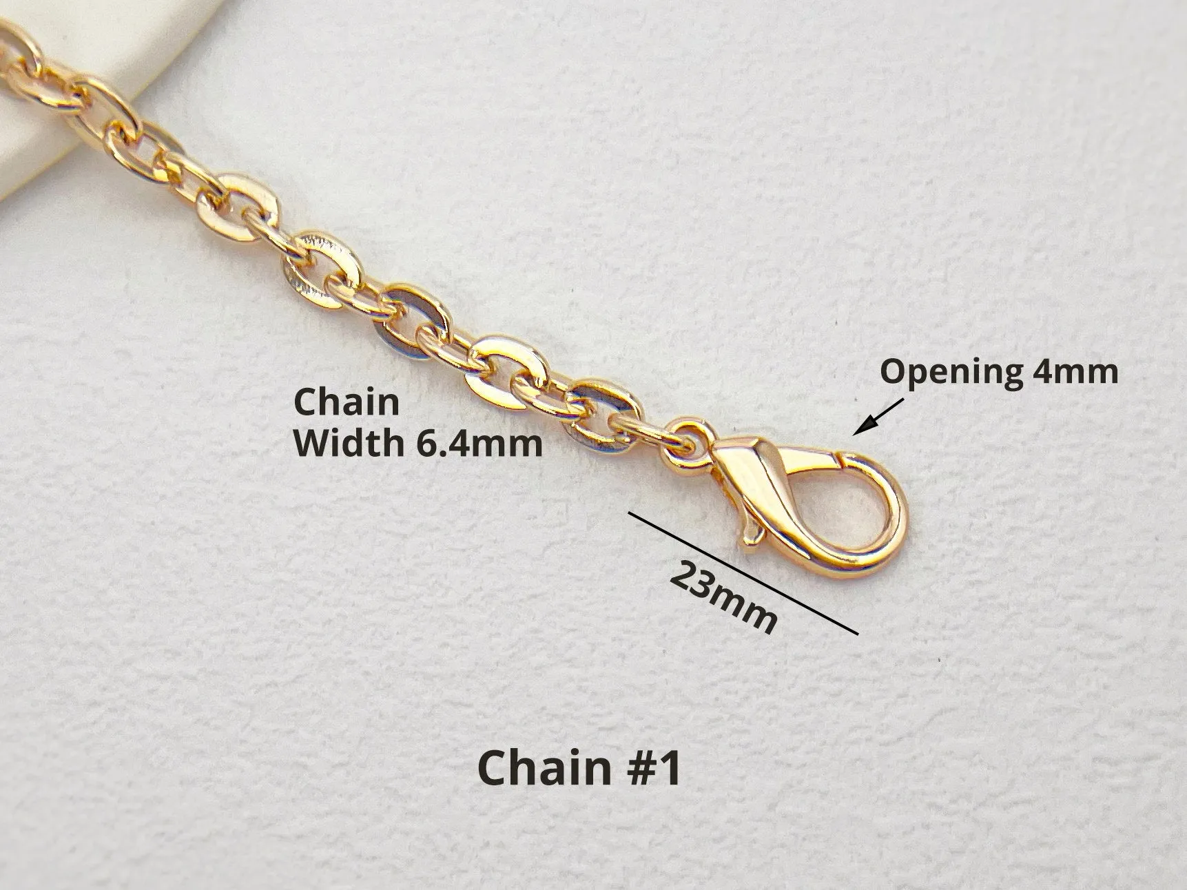 Gold Bag Chain Strap 40cm to 130cm