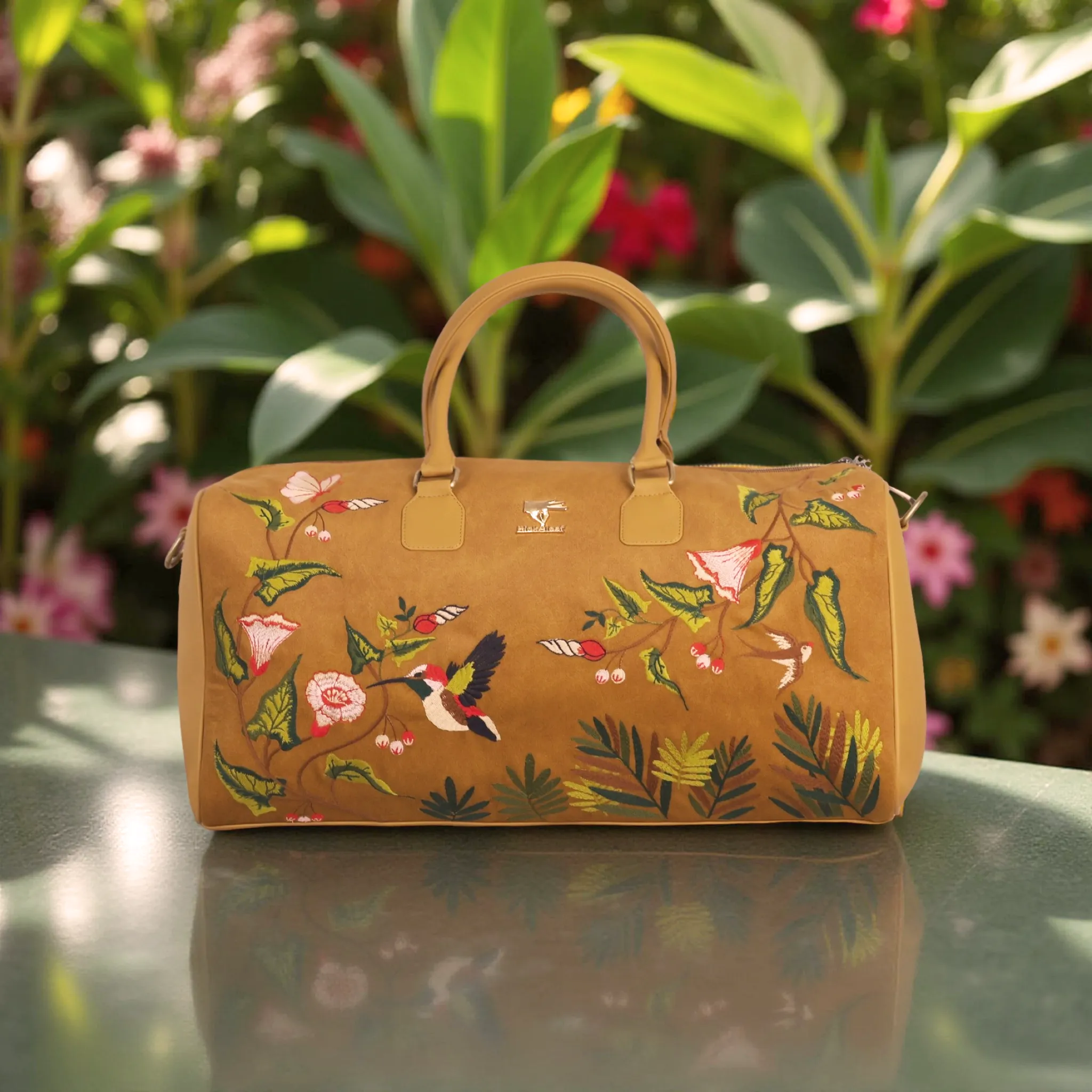 Golden Flora Duffle Bag