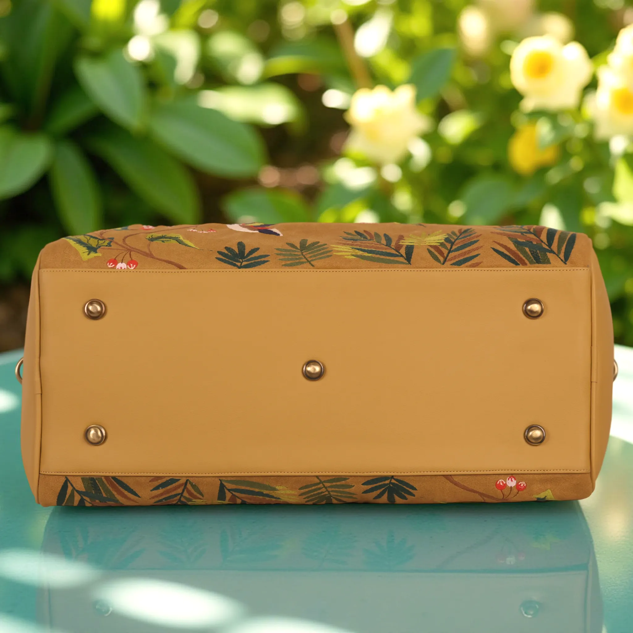 Golden Flora Duffle Bag