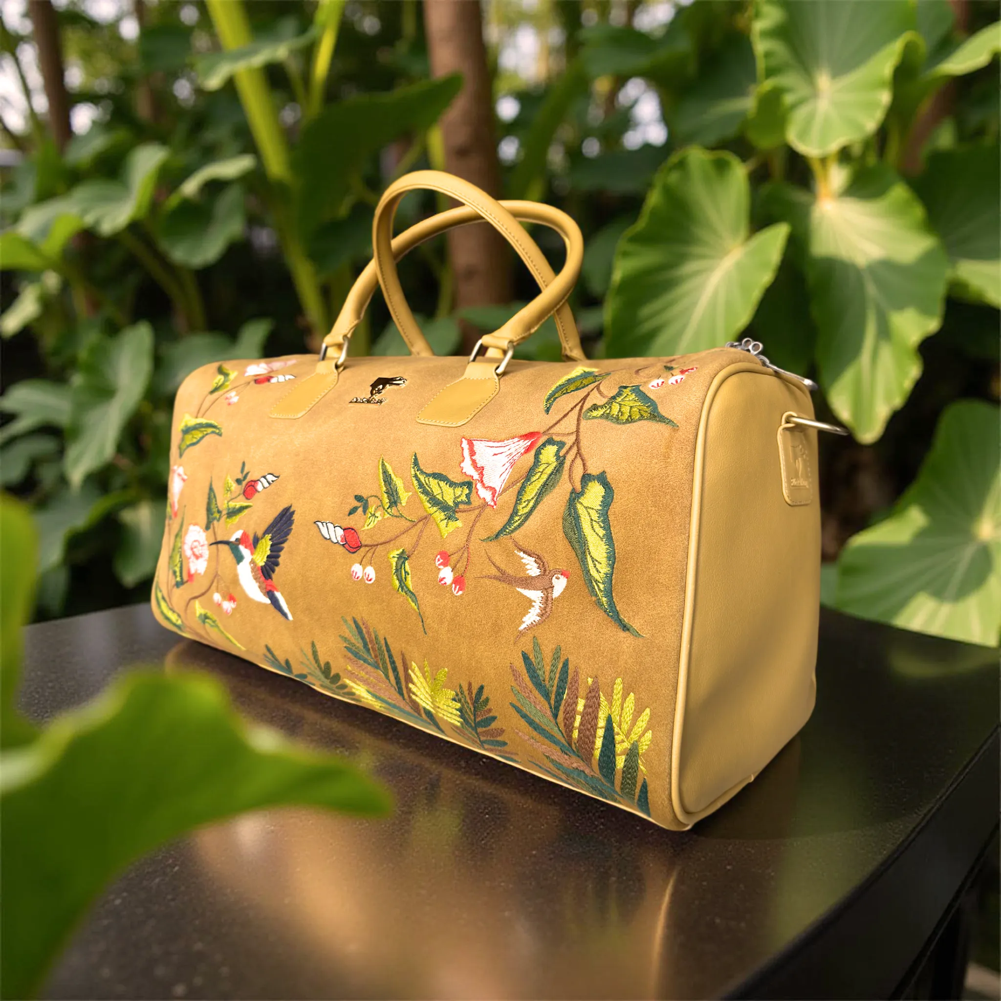 Golden Flora Duffle Bag