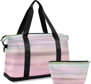 Gradual Change Gym Duffel Bag Travel Weekender Gear Bag with Toiletry Bag for Gym Foldable