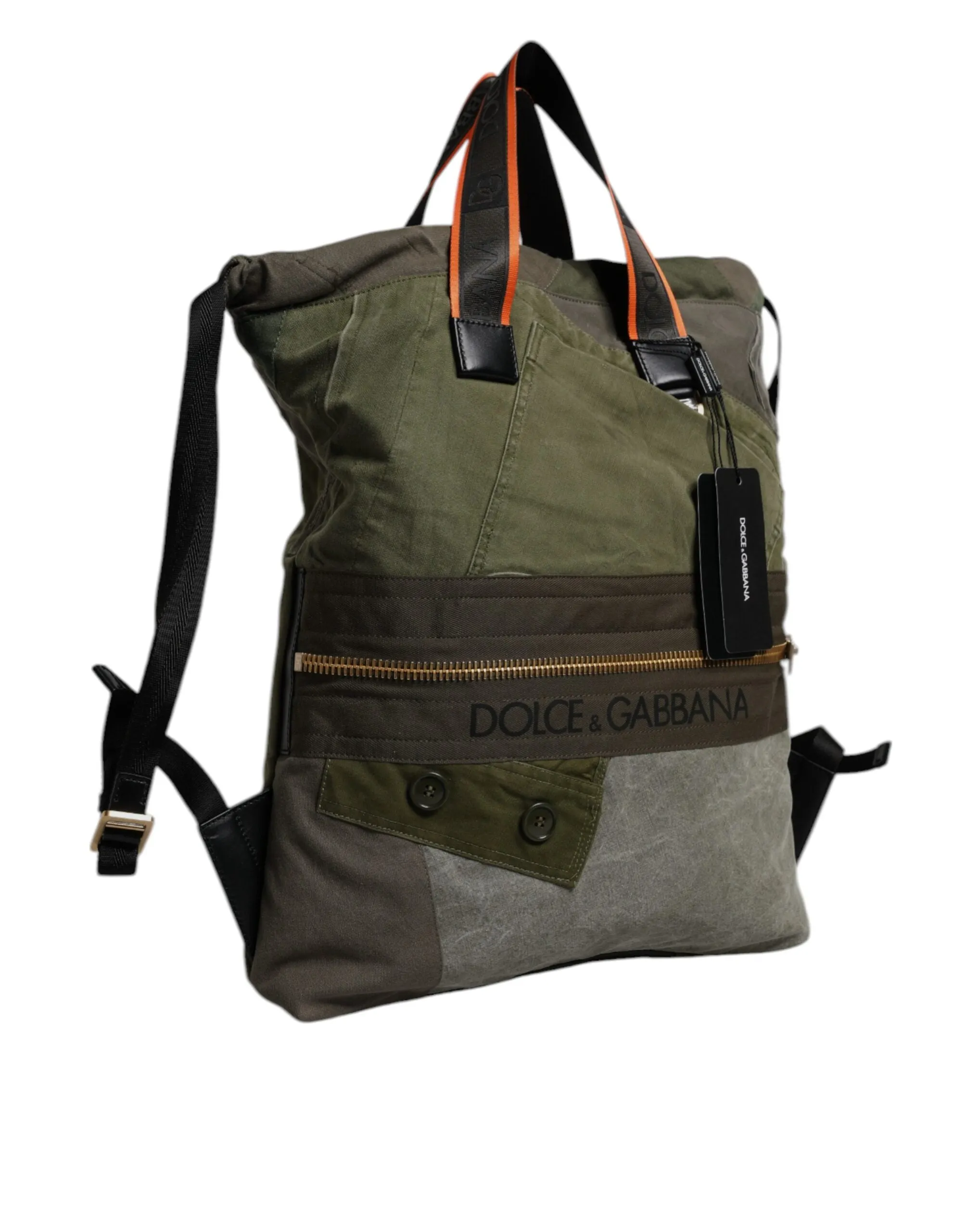 Green Bag Backpack & Dolce Military Gabbana Rucksack Door-to-door delivery Premium variety Patchwork