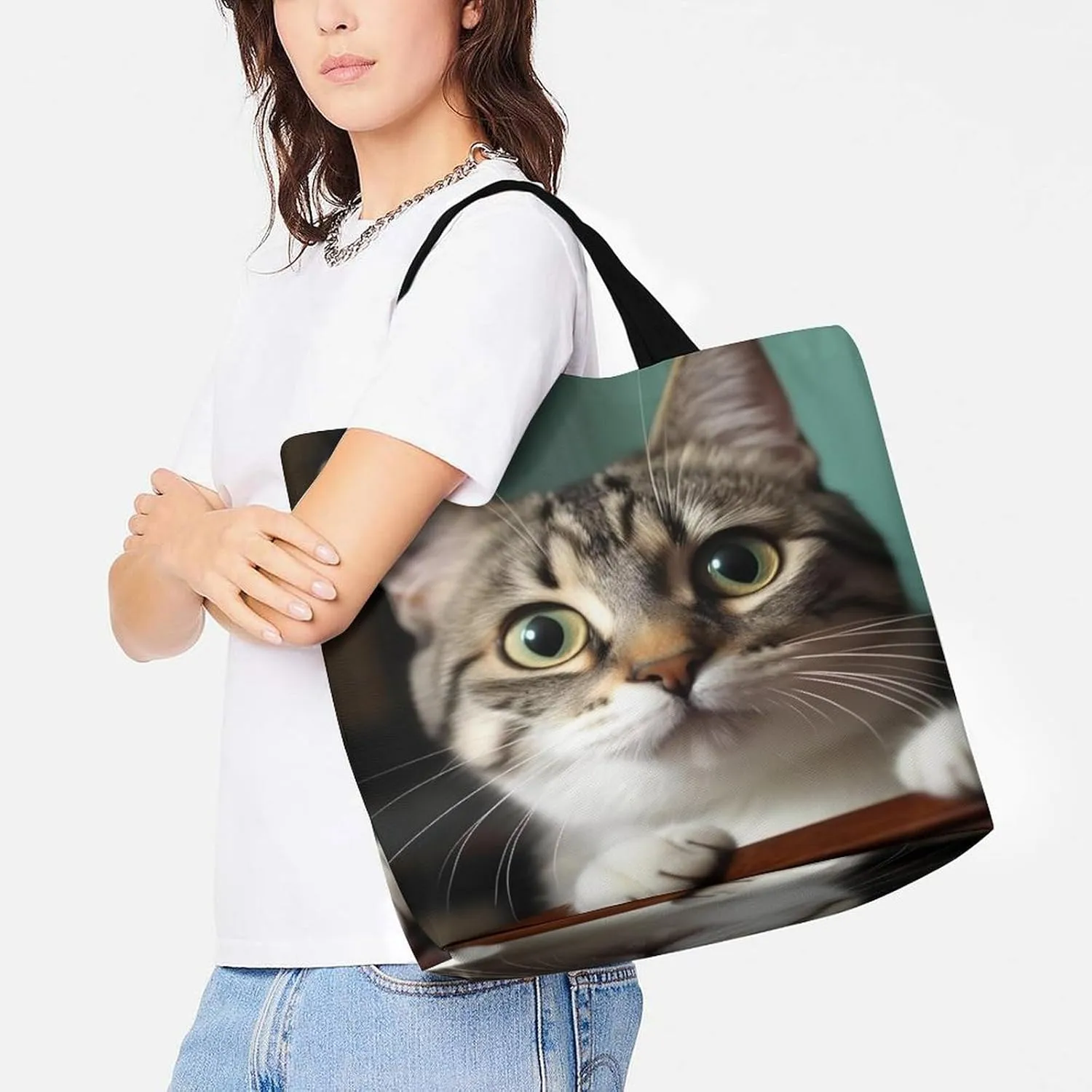 Grocery Bag Reusable Tote Bag Bright Sunshine Summer Beach Shopping Bag Foldable Handbag Shoulder Bag for Travel