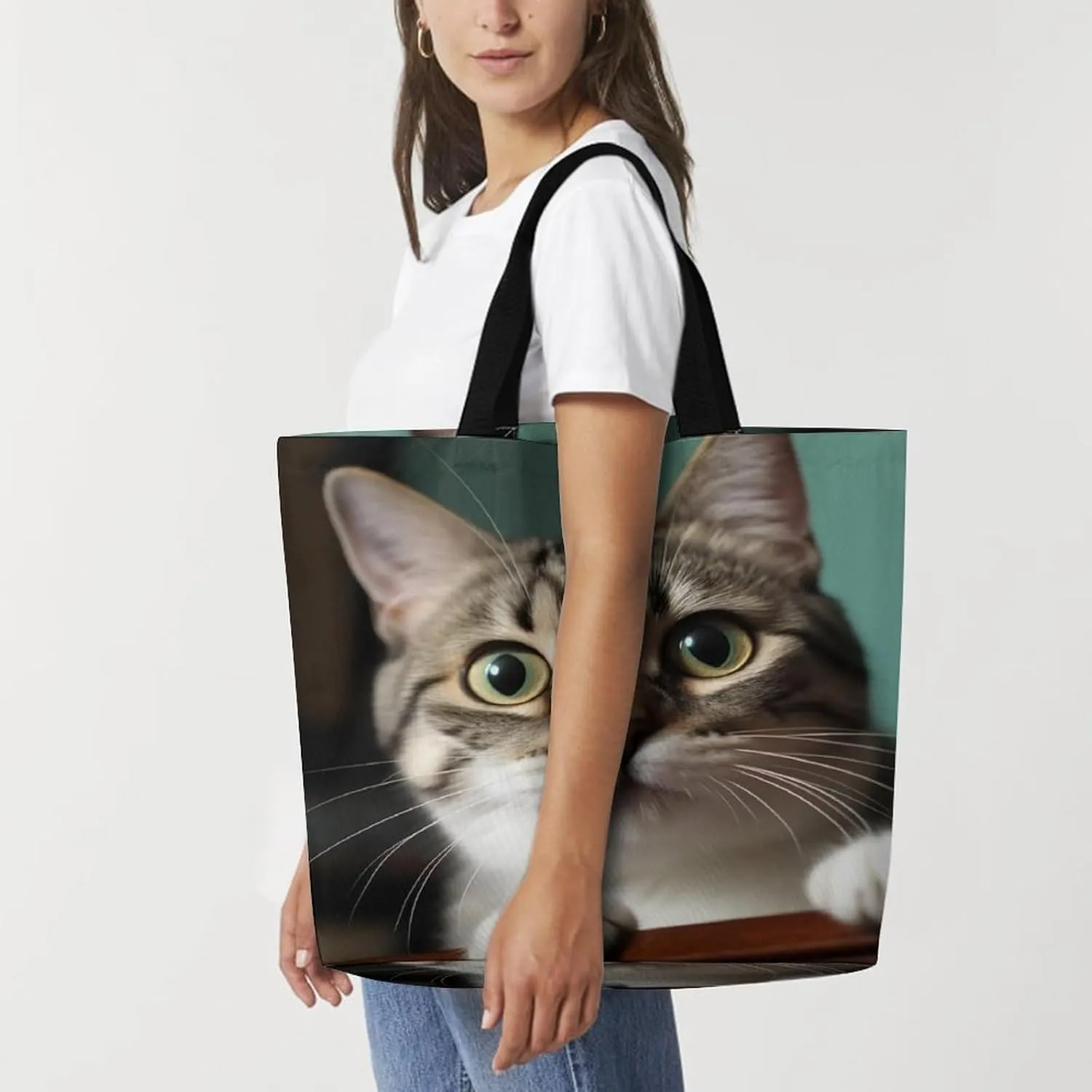 Grocery Bag Reusable Tote Bag Bright Sunshine Summer Beach Shopping Bag Foldable Handbag Shoulder Bag for Travel