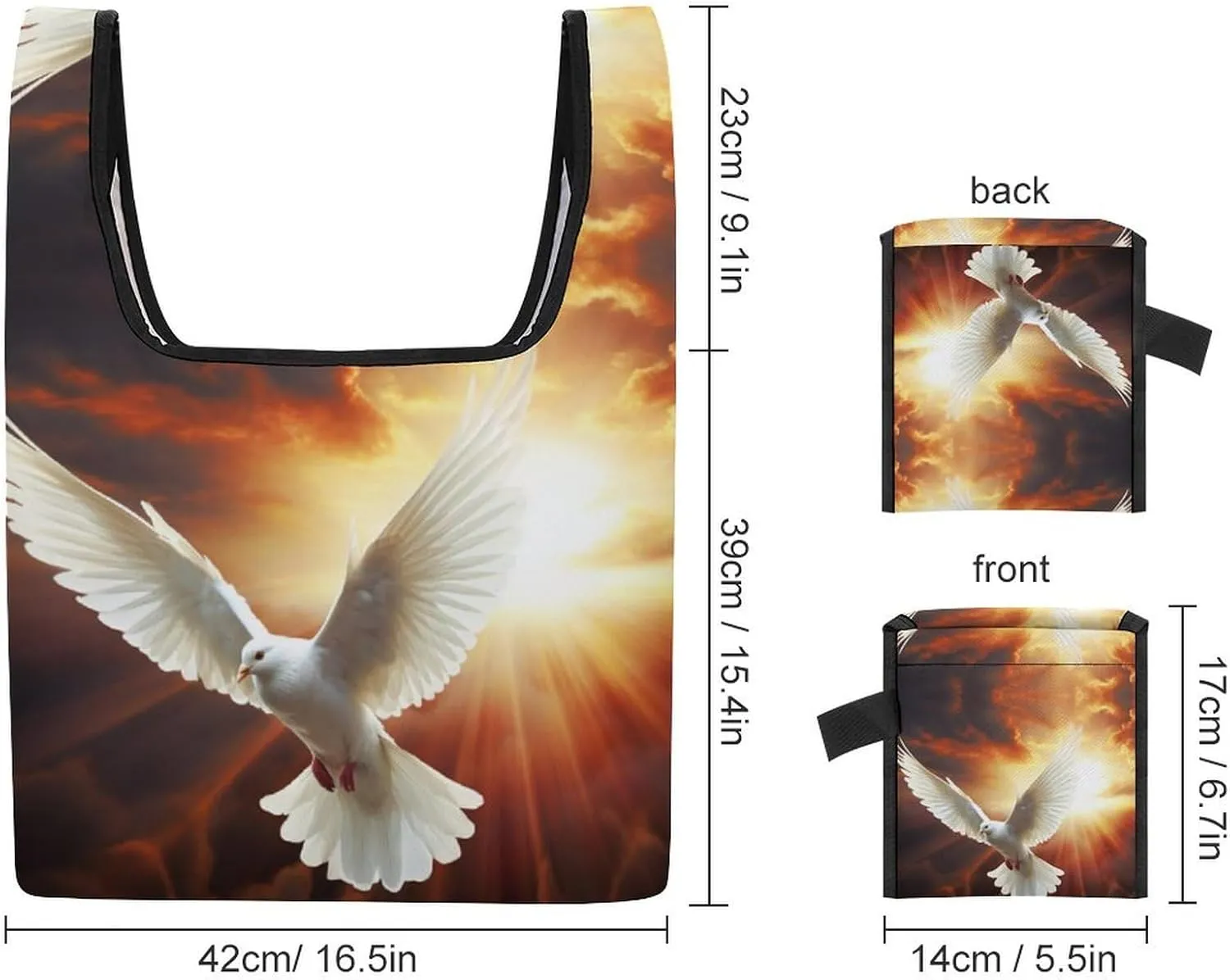 Grocery Bag Reusable Tote Bag Foldable Dog Paw Print Shopping Bag Handbag Washable Shoulder Bag for Travel