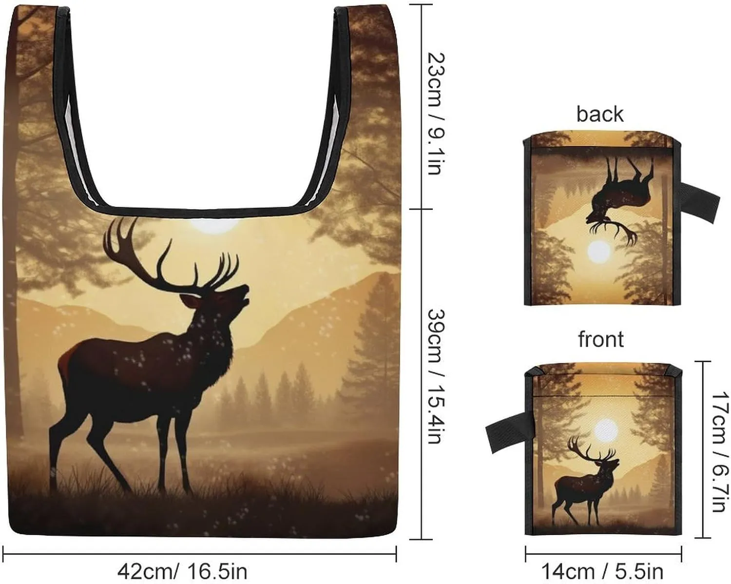Grocery Bag Reusable Tote Bag Foldable Dog Paw Print Shopping Bag Handbag Washable Shoulder Bag for Travel