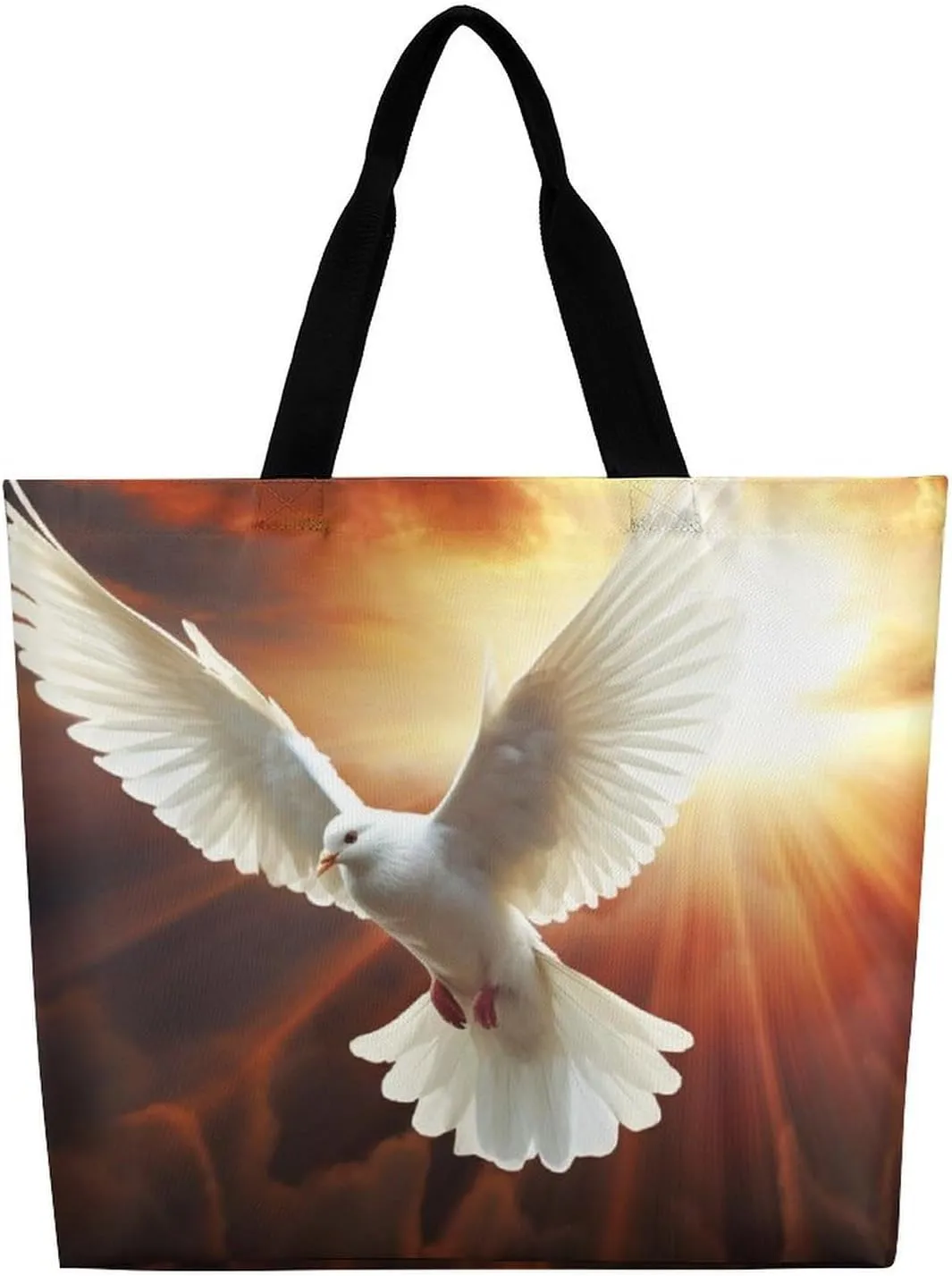 Grocery Bag Reusable Tote Bag Foldable Flying Dragon Shopping Bag Handbag Washable Shoulder Bag for Travel