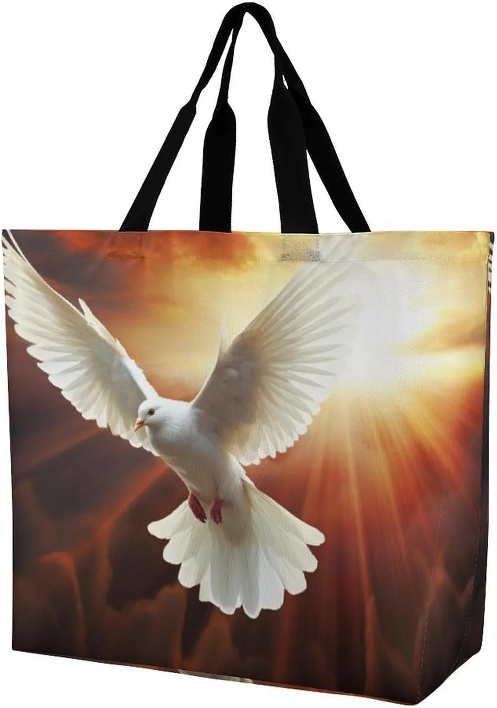 Grocery Bag Reusable Tote Bag Foldable Flying Dragon Shopping Bag Handbag Washable Shoulder Bag for Travel