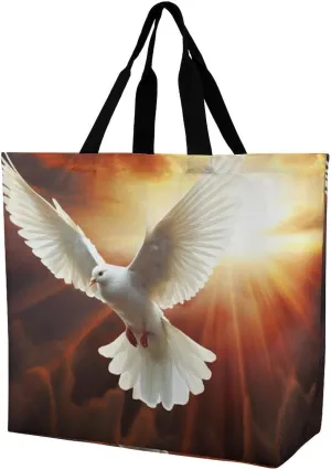 Grocery Bag Reusable Tote Bag Foldable Flying Dragon Shopping Bag Handbag Washable Shoulder Bag for Travel