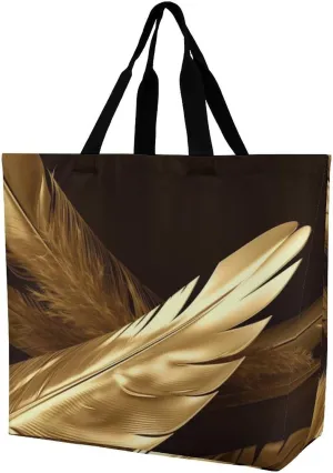 Grocery Bag Reusable Tote Bag Foldable Handmade Red Love Heart Shopping Bag Handbag Washable Shoulder Bag for Travel