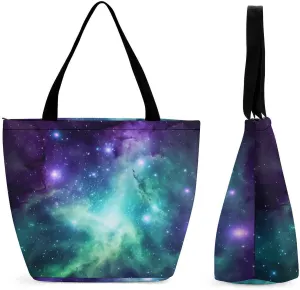 Grocery Bag Reusable Tote Bag Foldable Heron Shopping Bag Handbag Washable Shoulder Bag for Travel