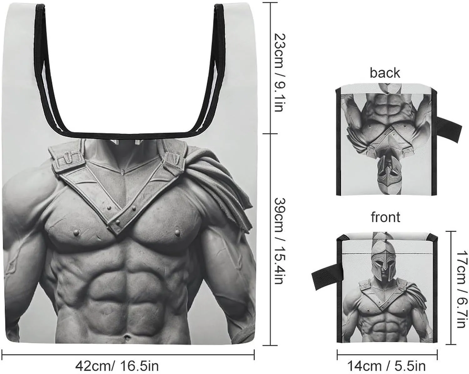 Grocery Bag Reusable Tote Bag Foldable Wild Elk Shopping Bag Handbag Washable Shoulder Bag for Travel