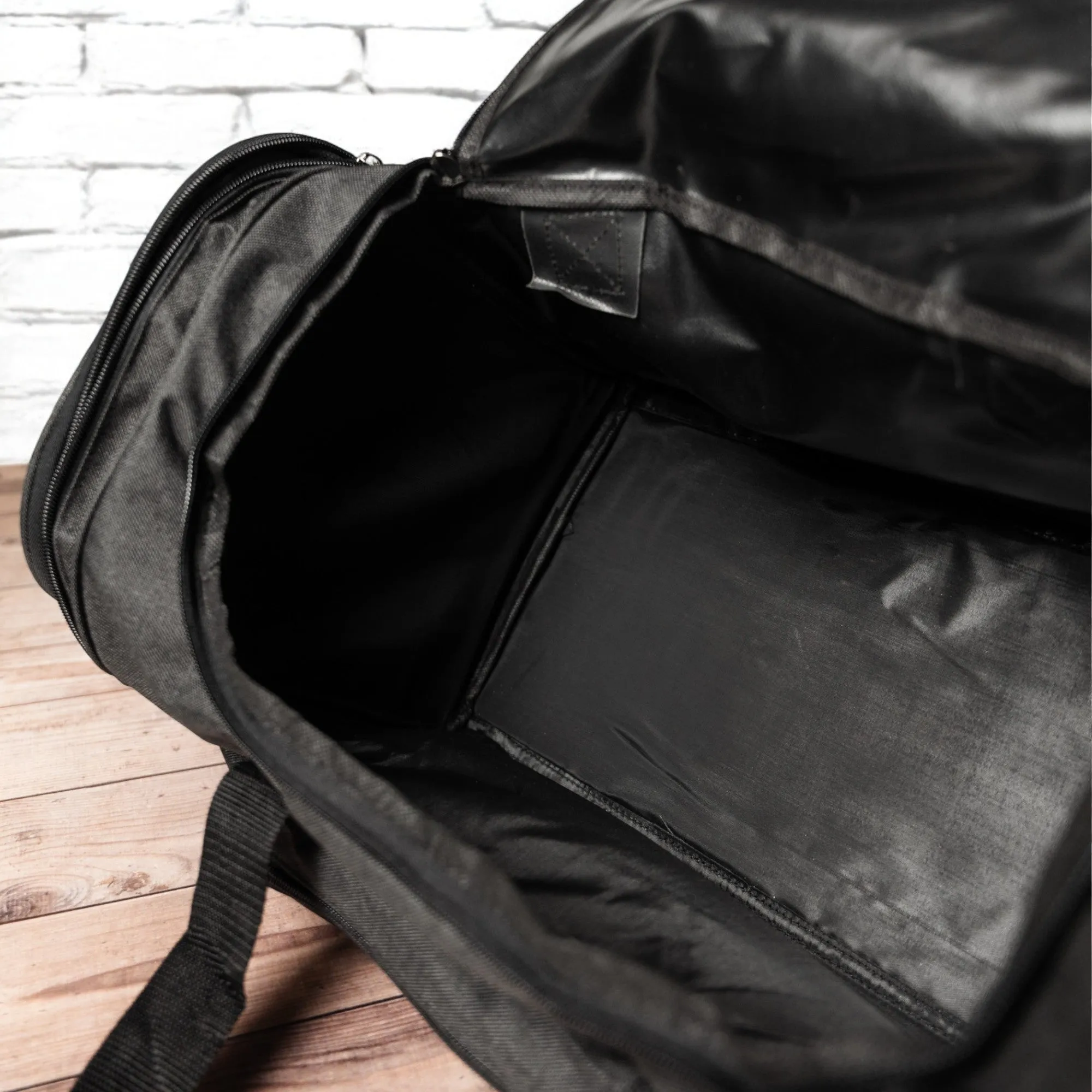 Groomsmen Gift Set of 5 Personalized Black Duffle Bags