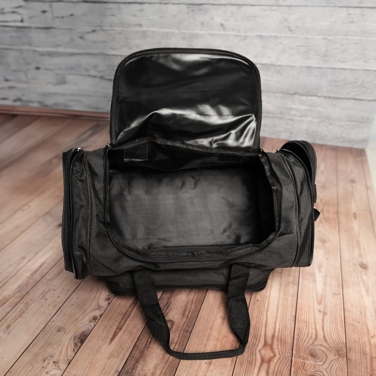 Groomsmen Gift Set of 5 Personalized Black Duffle Bags