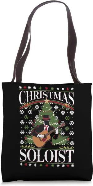 Guitarist Christmas Soloist Tote Bag
