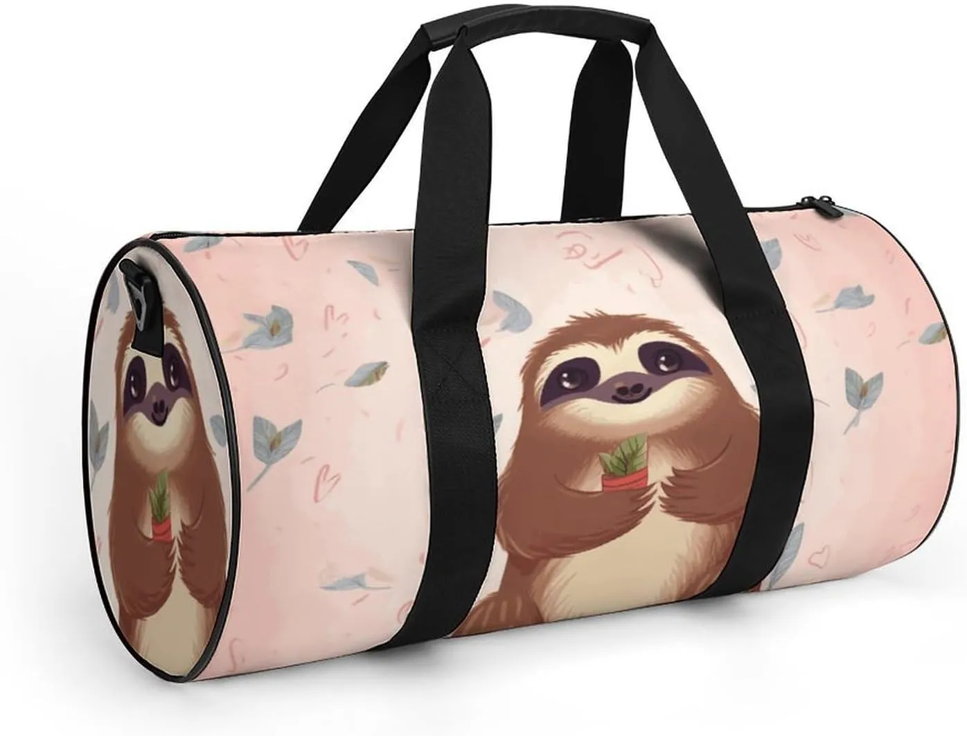 Gym Bag for Men Women Cute Sloth Duffel Bag Overnight Bag with Compartment Gym Sackpac