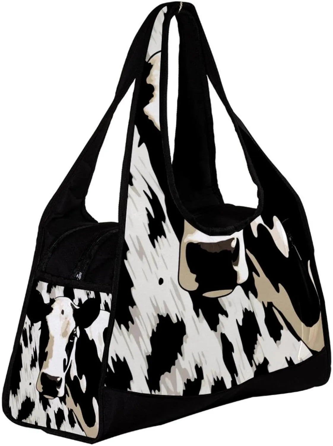 Gym Bags for Men,Travel Duffel Bags for Women,Cow Texture,Workout Bag