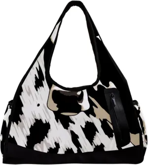 Gym Bags for Men,Travel Duffel Bags for Women,Cow Texture,Workout Bag