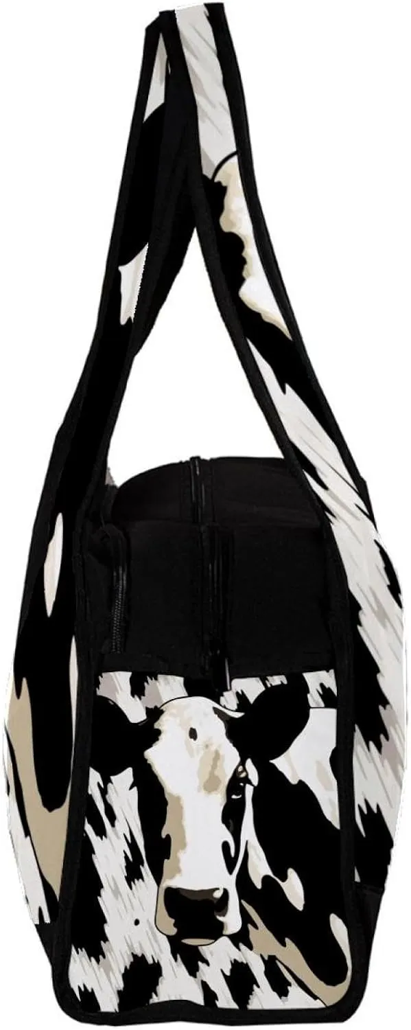 Gym Bags for Men,Travel Duffel Bags for Women,Cow Texture,Workout Bag