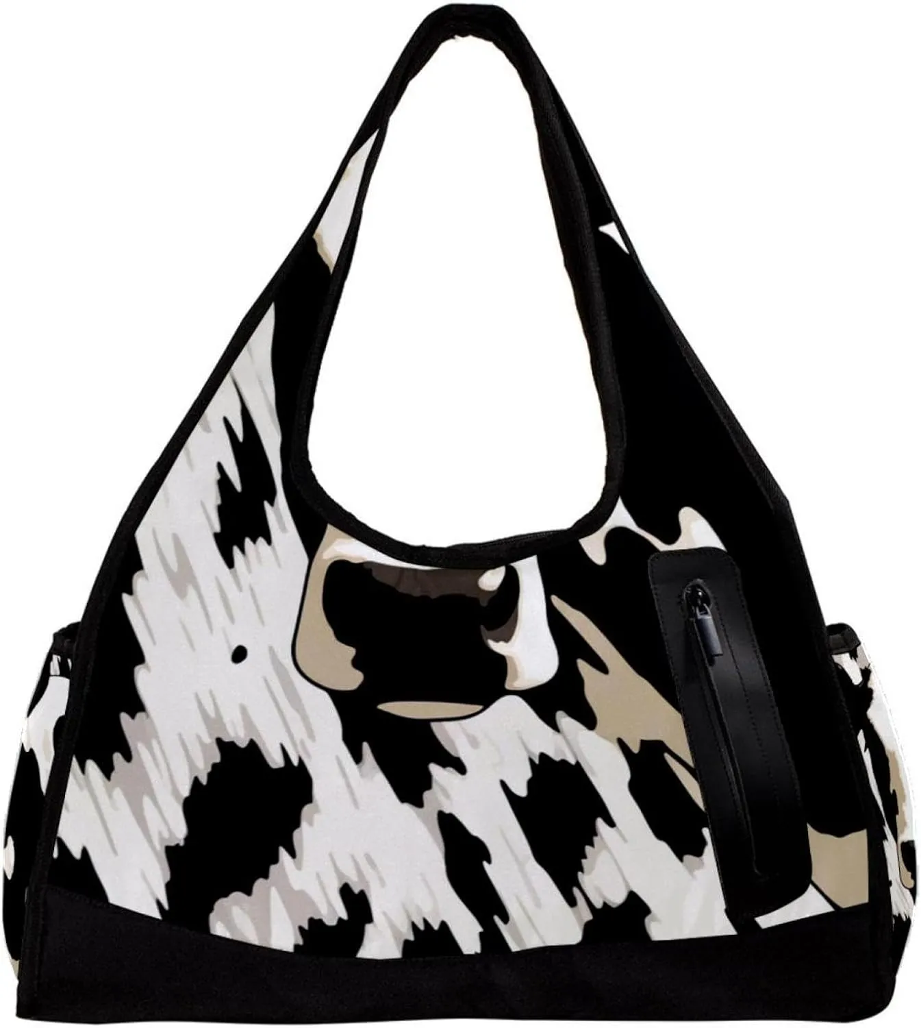 Gym Bags for Men,Travel Duffel Bags for Women,Cow Texture,Workout Bag