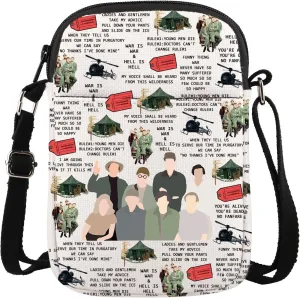 Gzrlyf 70s Tv Show Inspired Crossbody Bag Korean War Tv Series Fans Purse Sling Bag Shoulder Bag