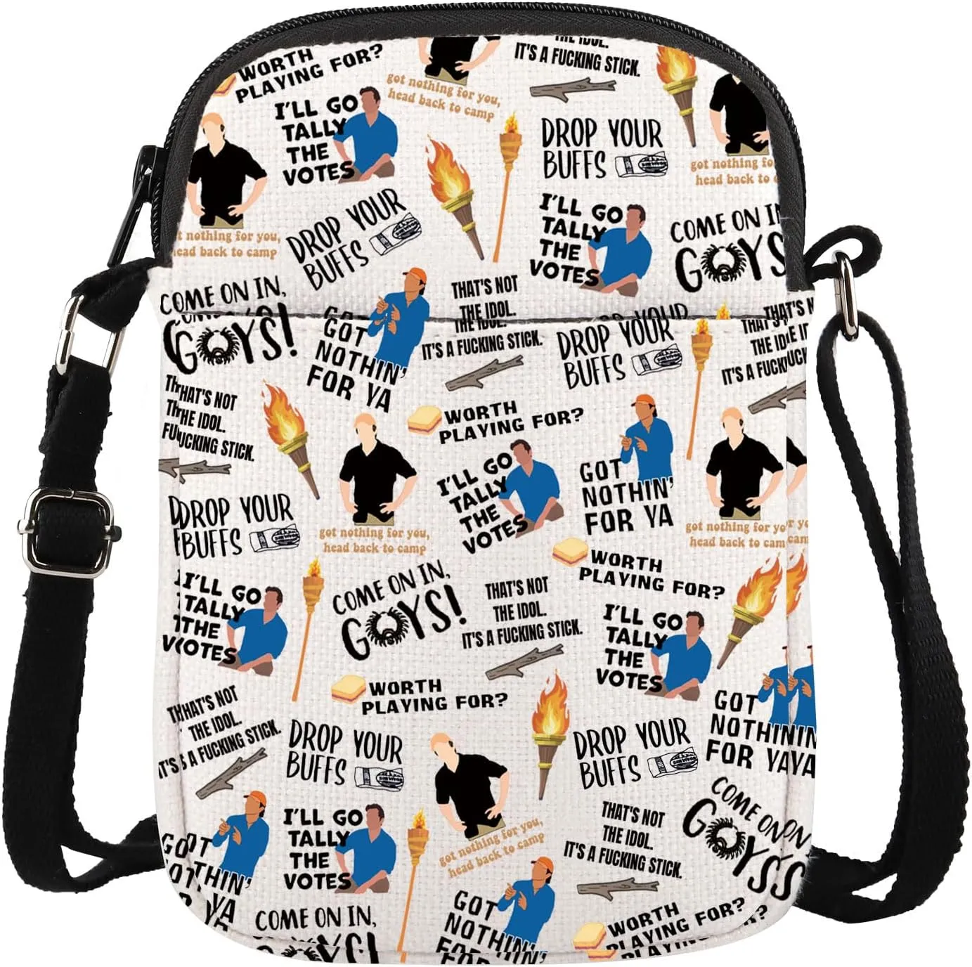 Gzrlyf Reality Adventures Tv Show Crossbody Bag For Outdoor Fan Tv Series Purse Sling Bag Shoulder Bag
