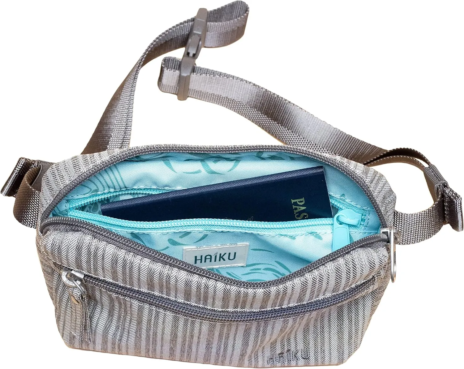 Haiku Waist Pack, Gray Poplar, 7.25" H x 9" W x 0.75" D