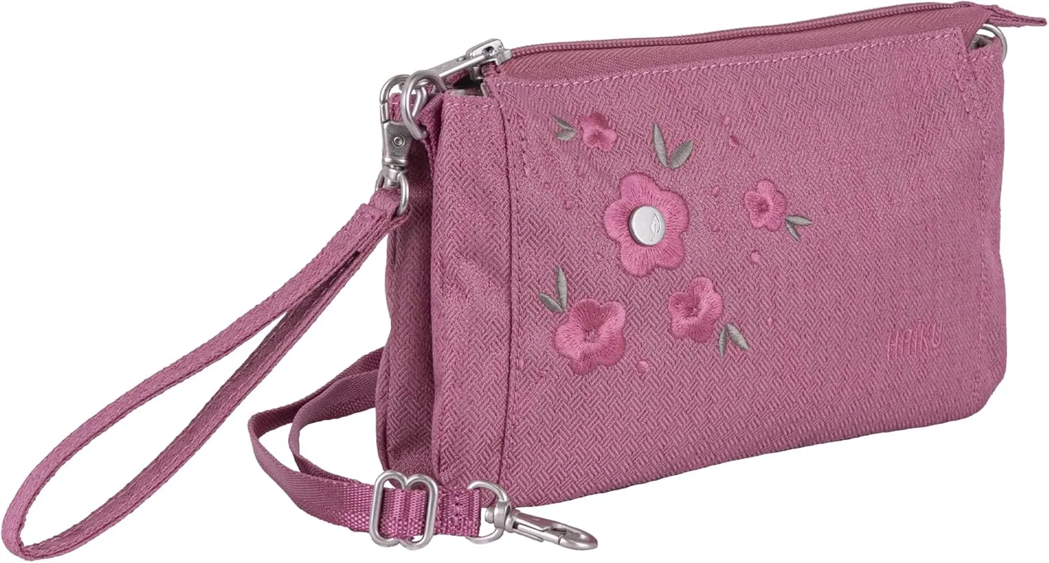 HAIKU Women's Small Stride Crossbody RFID Blocking Wristlet Wallet
