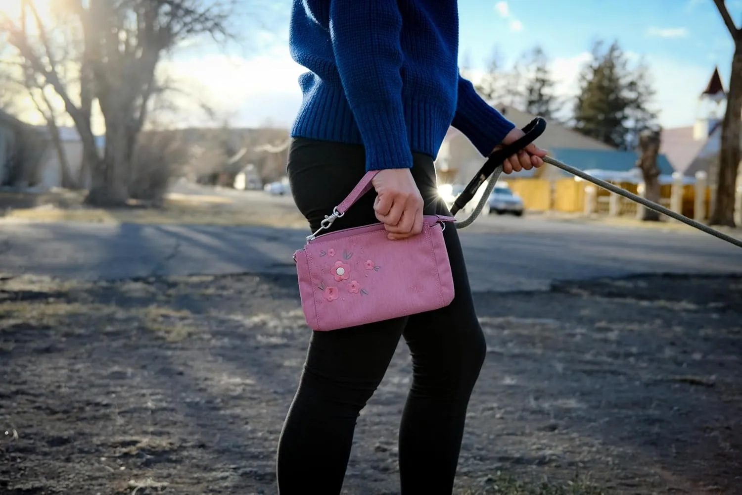 HAIKU Women's Small Stride Crossbody RFID Blocking Wristlet Wallet
