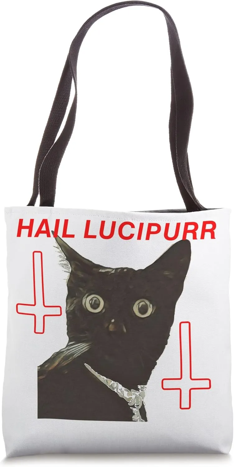 Hail Lucipurr Tote Bag