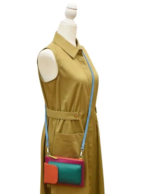 Handbag Cell Phone Paradise Multi Leather RFID Blocking  6040