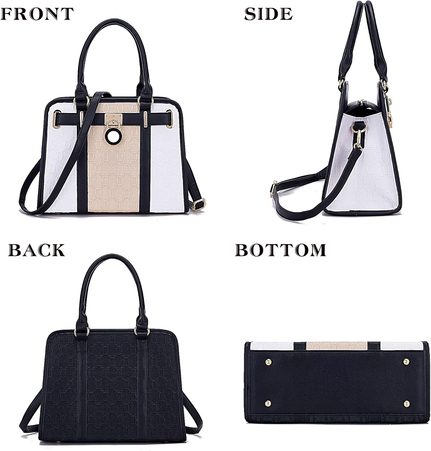 Handbags Sets For Women Shoulder Bags Top Handle Work Satchel Tote Purses Set With Matching Wallet 2pcs