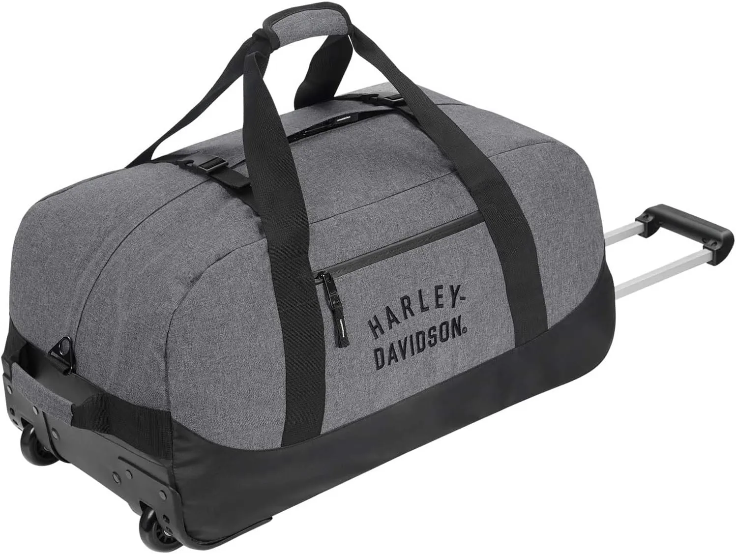 Harley-Davidson 26" Rugged Twill Medium Rolling Duffel Bag - Heather Gray (26")