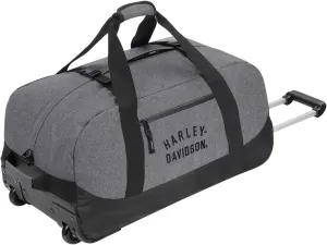 Harley-Davidson 26" Rugged Twill Medium Rolling Duffel Bag - Heather Gray (26")