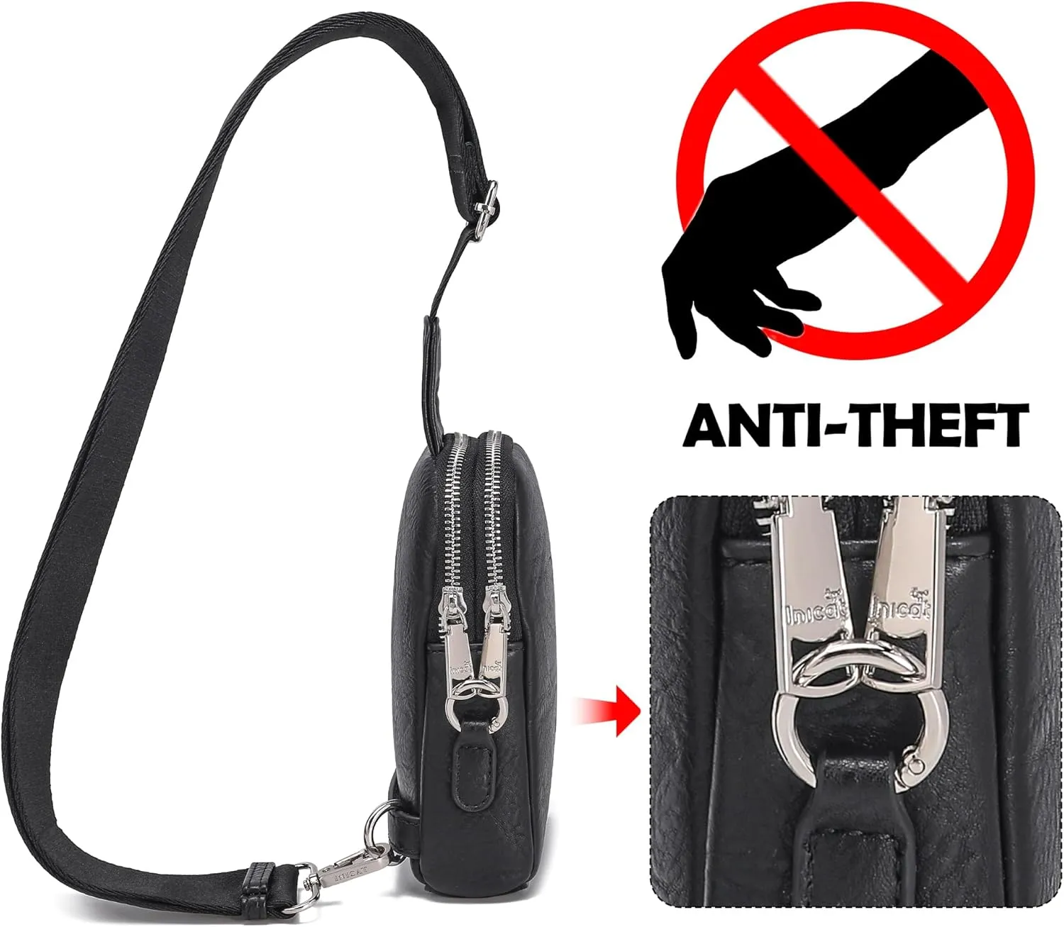 Haytijoe Small Crossbody Sling Bag for Women Travel Purses Anti Theft Cross Body Bag for Woman Fanny Packs