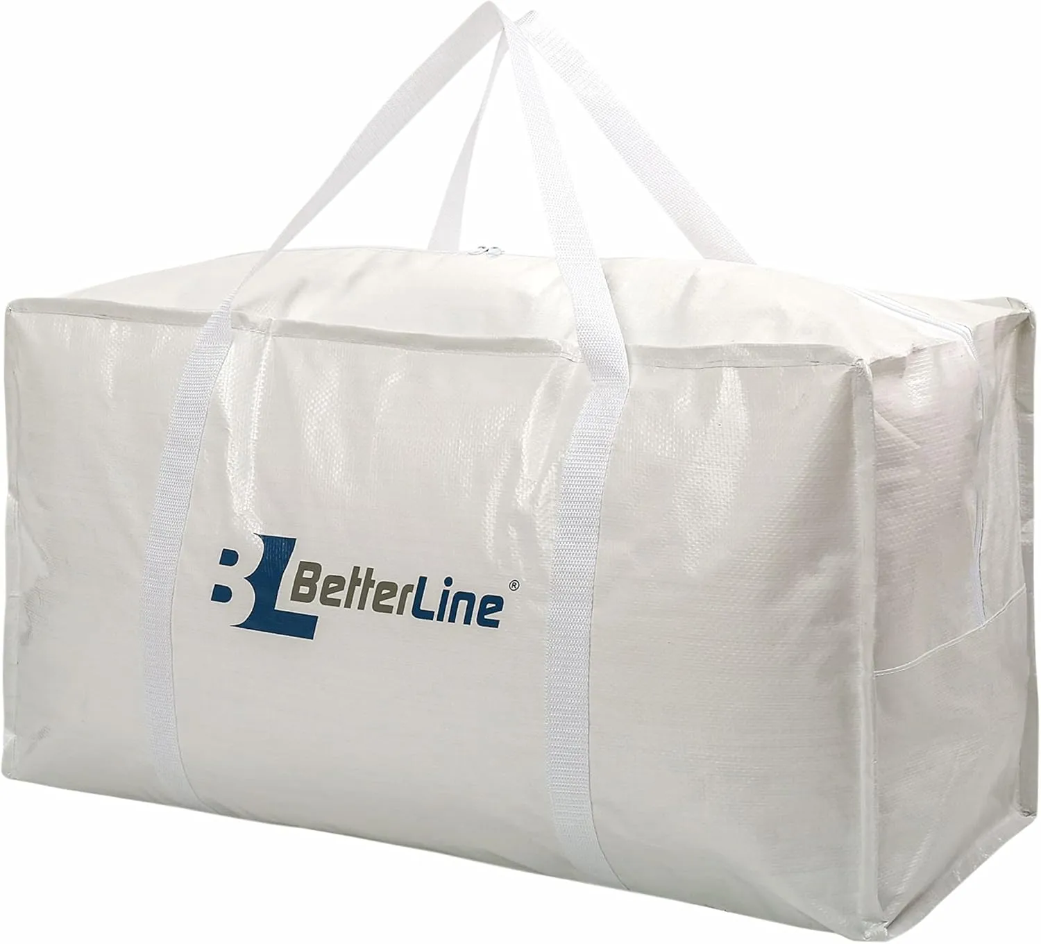 Heavy Duty Moving and Storage Bag,29"x13"x15" Inches Tote with Reinforced Handle,Holds up to 65 lbs.,Tear and Water Resistant,Multi-Purpose and Foldable Double Zipper Polypropylene Bag,Set of 4