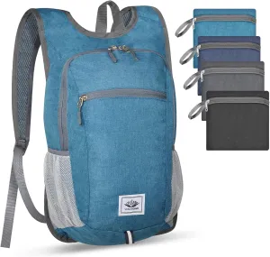 Hiking Backpack Small Lightweight Packable Foldable foldable backpack Packable Camping Hiking for Backpack (A-teal Blue)