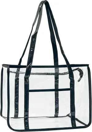 Holographic Clear Tote Bag Security Travel & Gym Clear Bag Perfect for Work Concerts Games