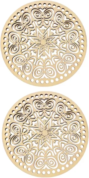 HOODANCOS Wooden Handbag Bases Crochet DIY Kit Cm Diameter Handmade Bag Bases Material for Women