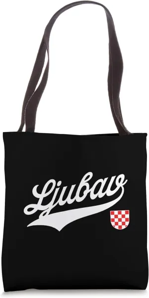 Hrvatska Croatia Balkan Ljubav Tote Bag