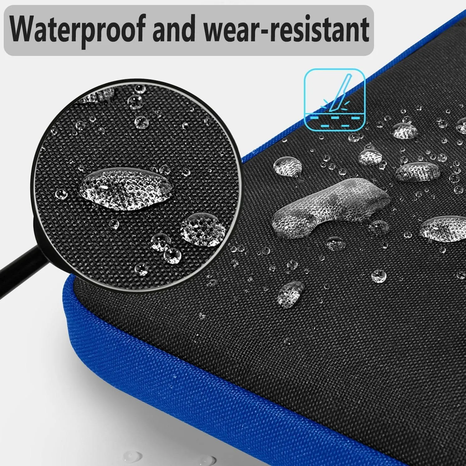 Hseok Laptop Shoulder Bag 15 15.6 16 Inch Briefcase, Compatible MacBook Pro 16 inch 2025-2019 M4 M3 M2 M1, Mac 15.4", XPS 15 and Most 15-16 inch Notebooks, Spill-Resistant Handbag, Black & Blue