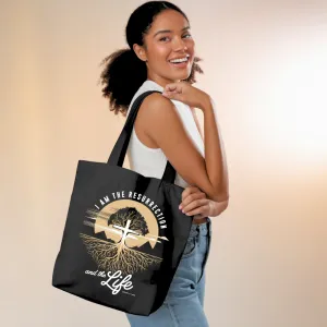 I Am the Resurrection and The Life | Premium Tote Bag