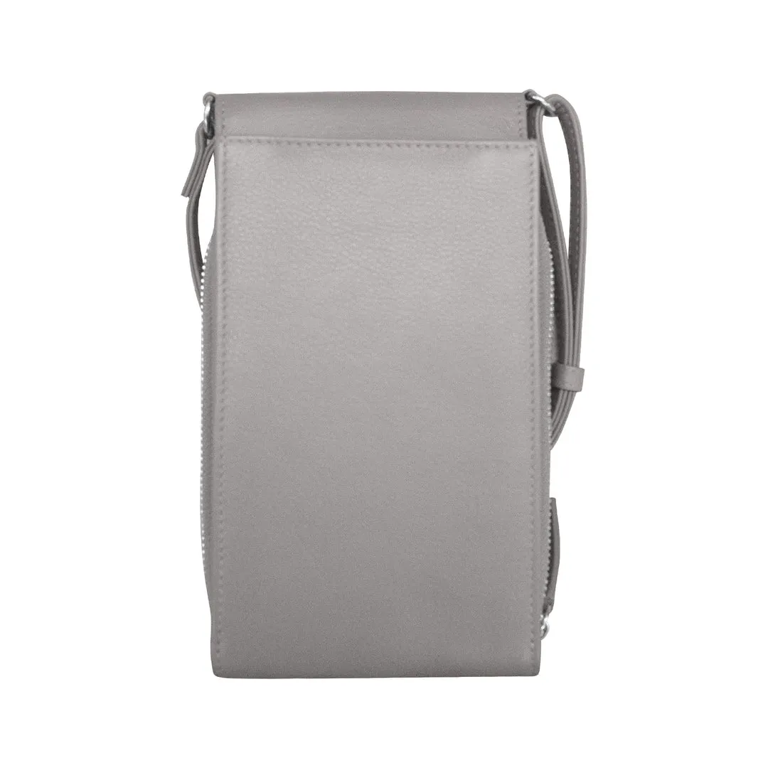ILI 6321 LAVENDER ACCORDION PHONE CROSSBODY INTERNATIONAL LEATHER INDUSTRIES
