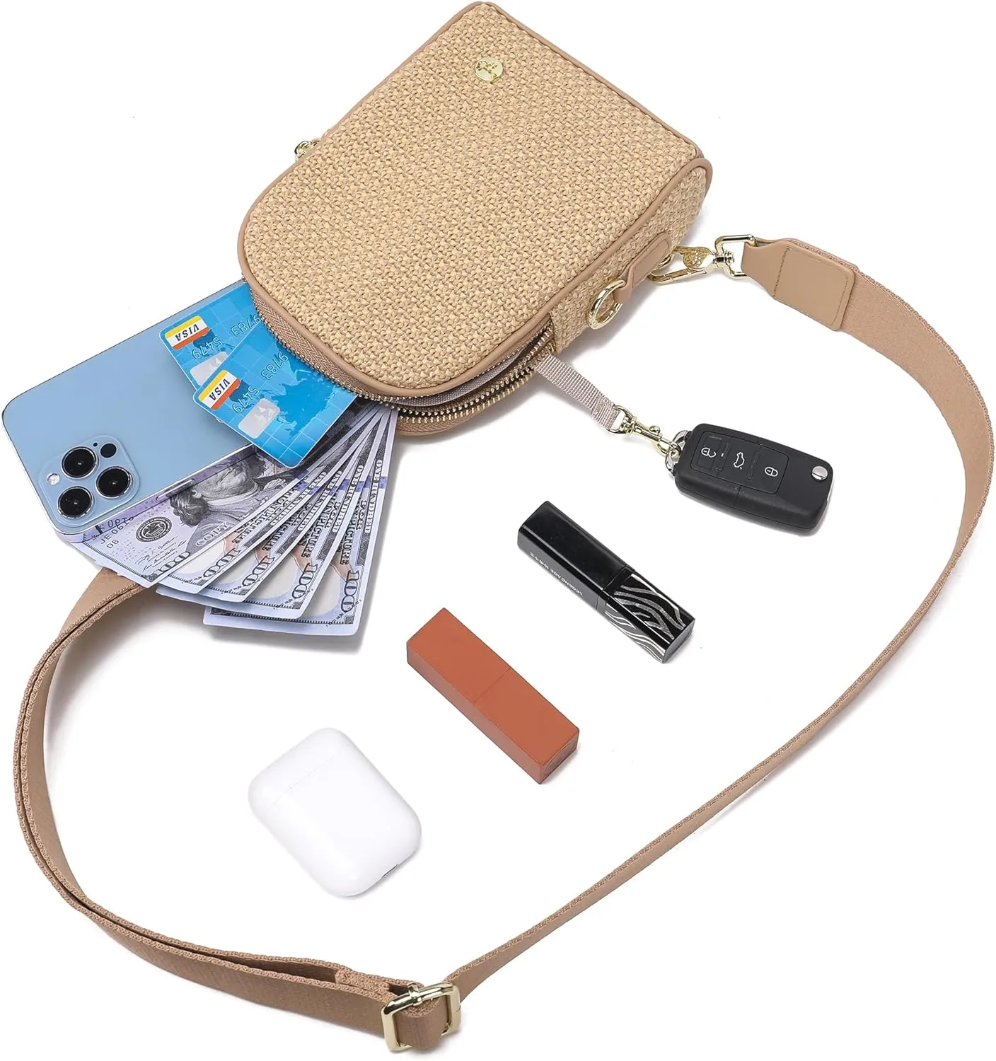 INICAT Summer Straw Bag Small Sling Beach Bag Crossbody Bags for Women
