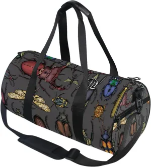 Insects Beetle Duffle Bag Gym Fitness Bag Sports Travel Workout Gymnastics Dance Bag