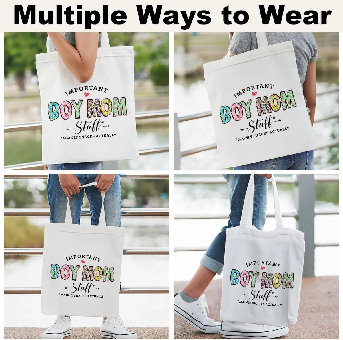 Inspirational Mom Grandma Aunt Mother in Law Tote Beach Bag for Women Birthday Christmas Mothers Day